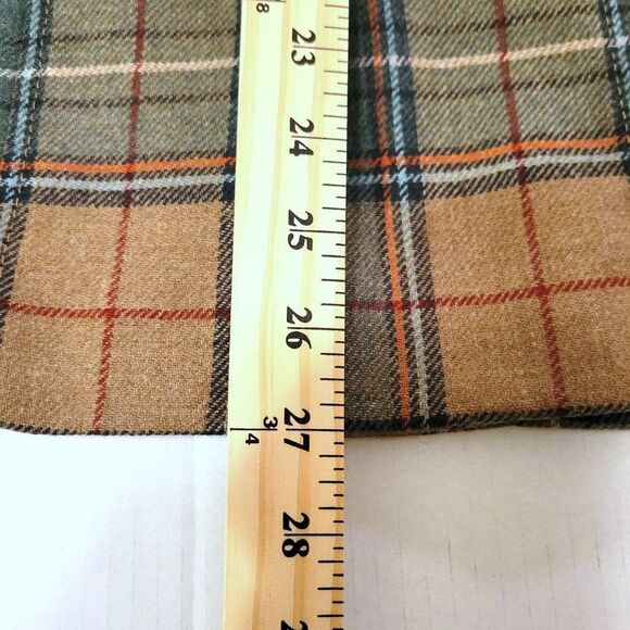 Pendleton Virgin Wool Tan Green Plaid Blazer Jacket Preppy Academia | 6 Petite - Picture 8 of 9